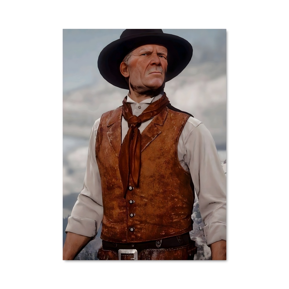 Poster Cowboy de l'Ouest – affiche Red Dead Redemption